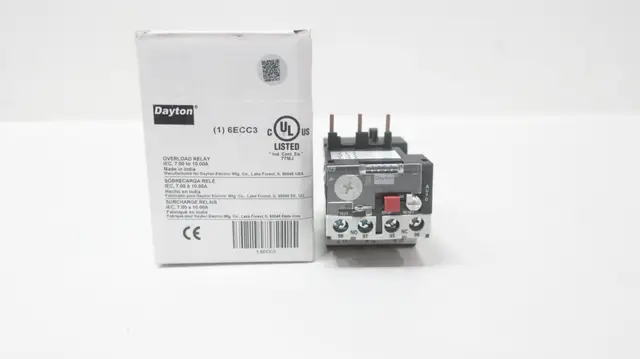 DAYTON 6ECC3 OVERLOAD RELAY 7-10A AMP