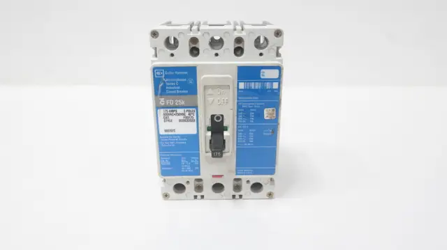 CUTLER-HAMMER FD3175 6639C82G03 FD 25K  CIRCUIT BREAKER 175A 600V-AC 250V-DC 3P