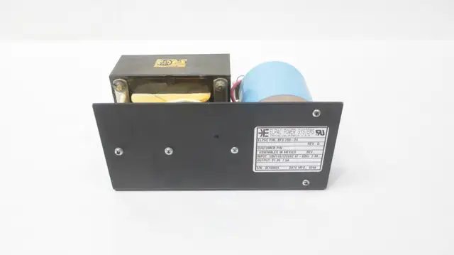 ELPAC BFS200-24 POWER SUPPLY 27.3V-DC 7.5A AMP 125V-AC